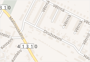 Družstevní v obci Miroslav - mapa ulice