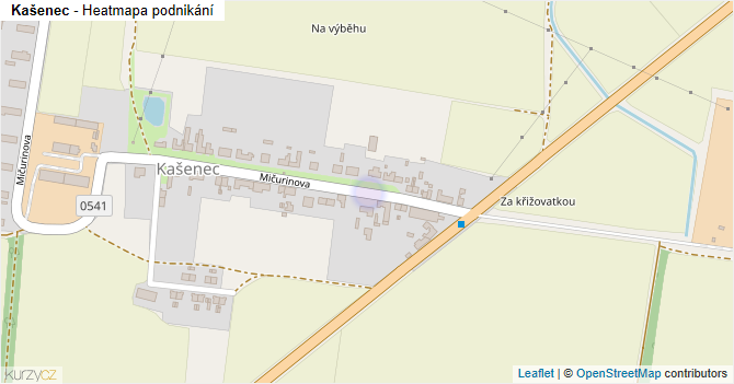 Kašenec - mapa podnikání