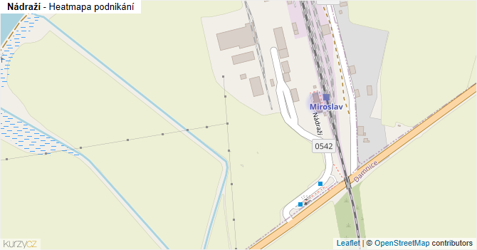 Nádraží - mapa podnikání