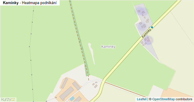 Kamínky - mapa podnikání