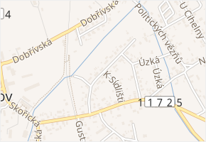 Nové sídliště v obci Mirošov - mapa ulice
