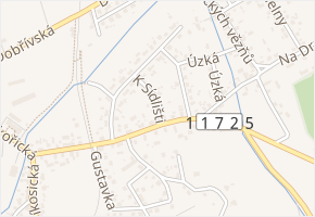 Sídliště v obci Mirošov - mapa ulice