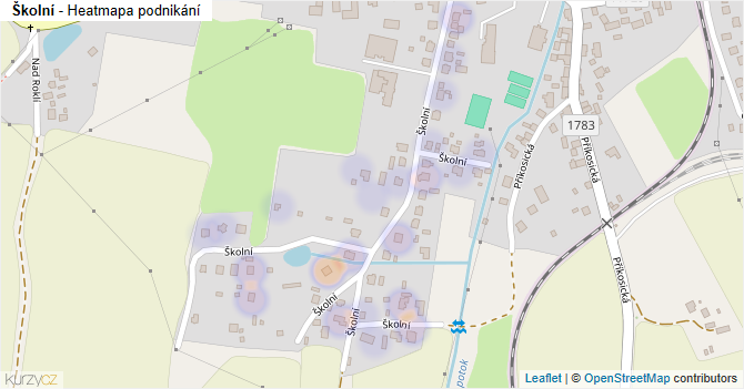 Školní - mapa podnikání