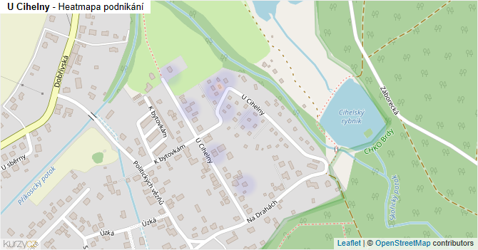 U Cihelny - mapa podnikání