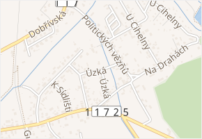 Úzká v obci Mirošov - mapa ulice