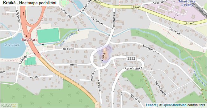 Krátká - mapa podnikání
