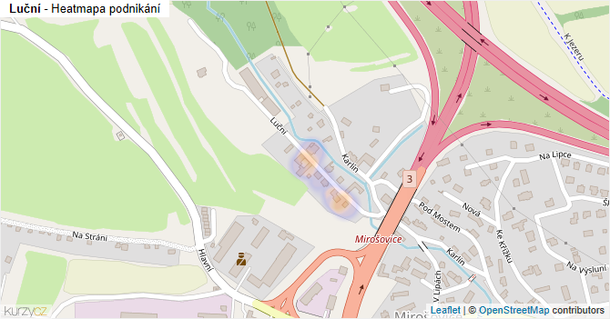 Luční - mapa podnikání