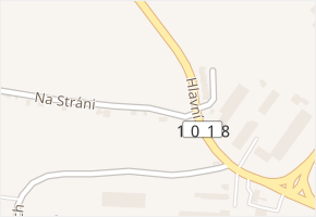Na Stráni v obci Mirošovice - mapa ulice