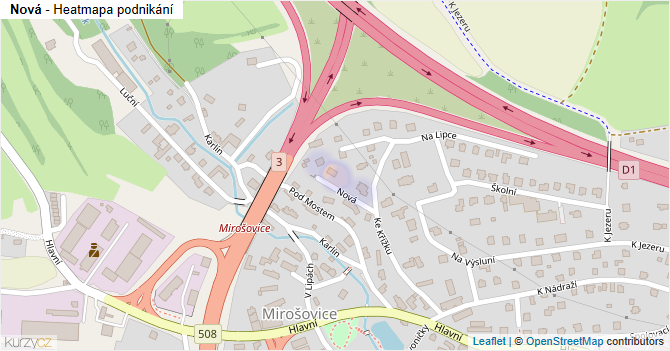 Nová - mapa podnikání