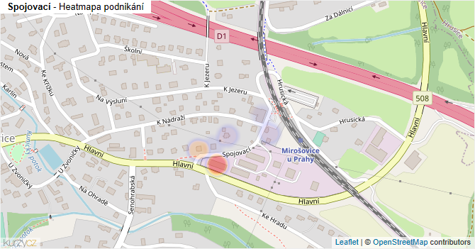 Spojovací - mapa podnikání