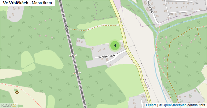 Ve Vrbičkách - mapa firem