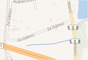 Za Dálnicí v obci Mirošovice - mapa ulice
