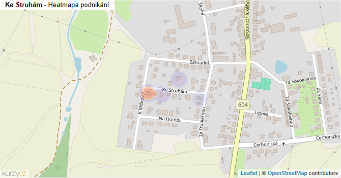 Ke Struhám - mapa podnikání
