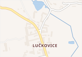 Lučkovice v obci Mirotice - mapa části obce