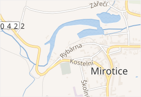 Rybárna v obci Mirotice - mapa ulice