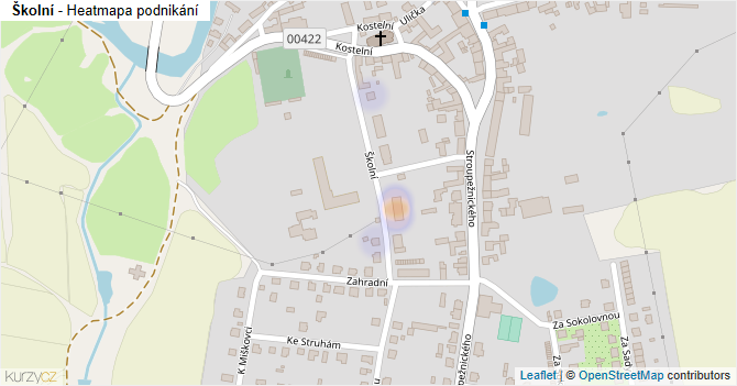 Školní - mapa podnikání