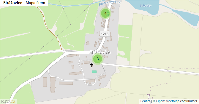 Strážovice - mapa firem