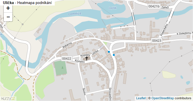 Ulička - mapa podnikání