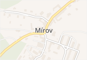 Mírov v obci Mírov - mapa části obce