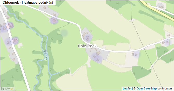 Chloumek - mapa podnikání