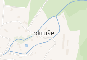 Loktuše v obci Mírová pod Kozákovem - mapa části obce