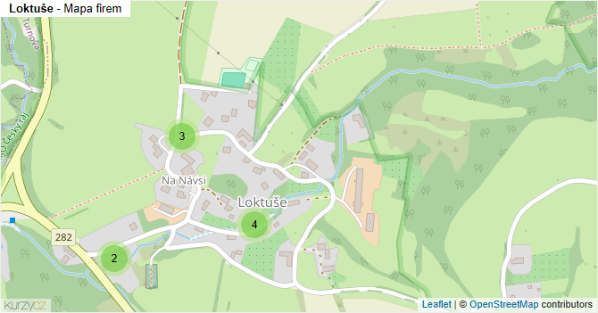 Loktuše - mapa firem