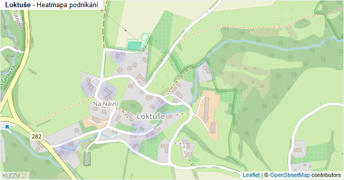 Loktuše - mapa podnikání