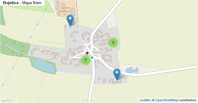 Boješice - mapa firem