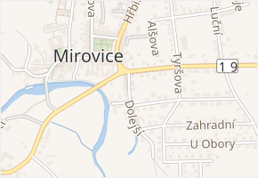 Dolejší v obci Mirovice - mapa ulice