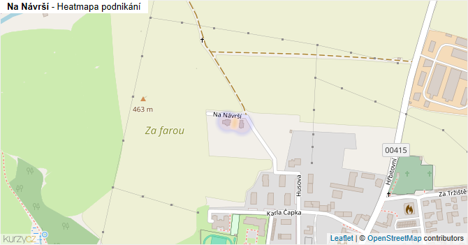 Na Návrší - mapa podnikání