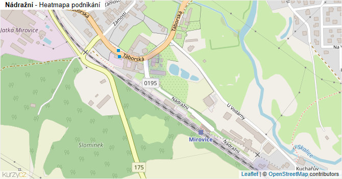 Nádražní - mapa podnikání