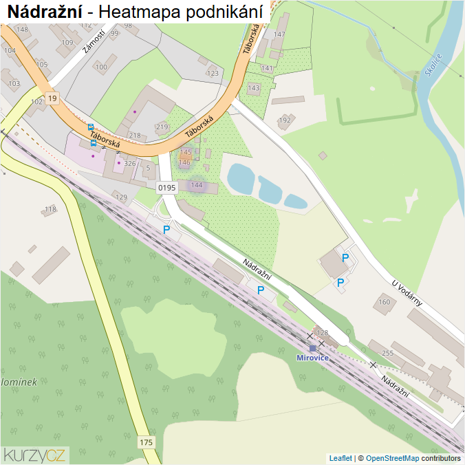 Mapa Nádražní - Firmy v ulici.