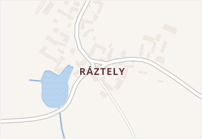 Ráztely v obci Mirovice - mapa části obce