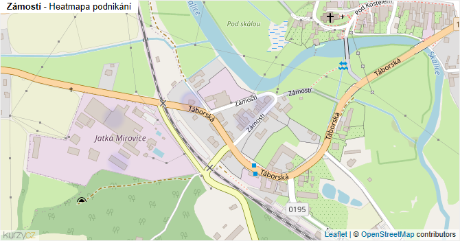 Zámostí - mapa podnikání