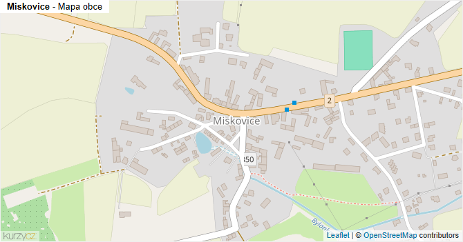 Miskovice - mapa obce