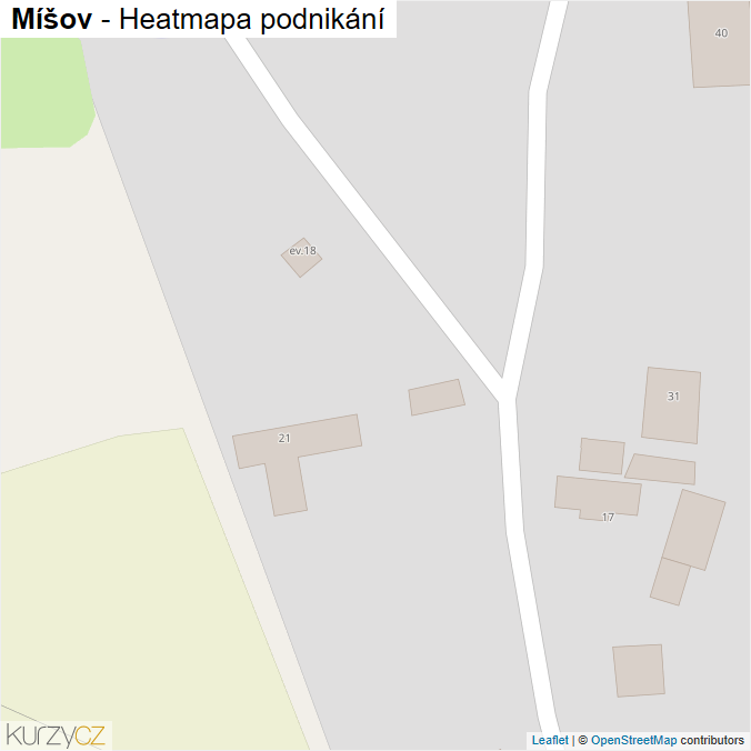 Mapa Míšov - Firmy v obci.