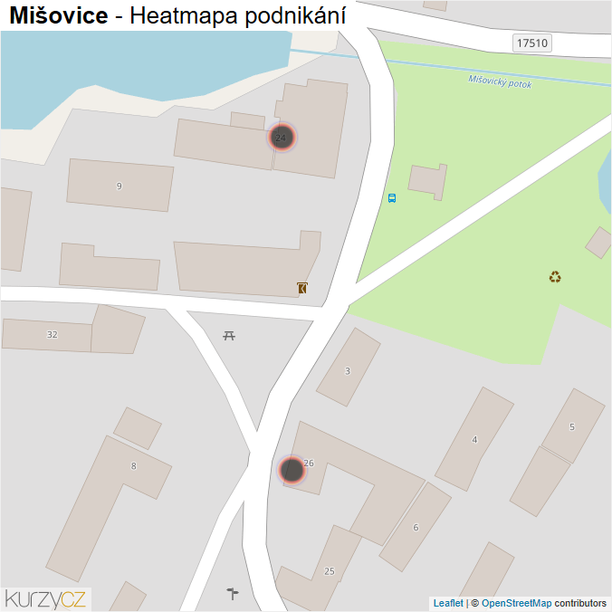 Mapa Mišovice - Firmy v obci.