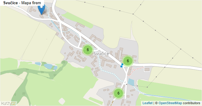 Svučice - mapa firem