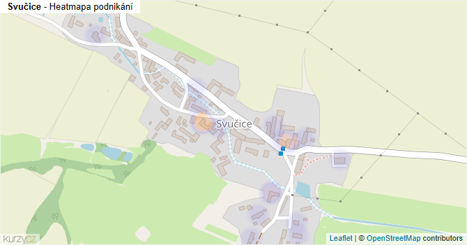 Svučice - mapa podnikání