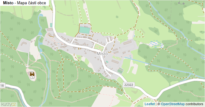 Místo - mapa části obce