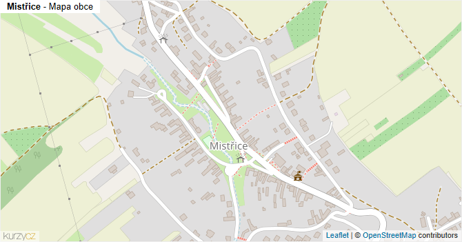 Mistřice - mapa obce