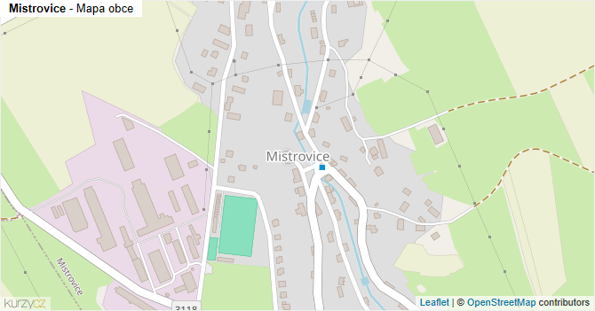 Mistrovice - mapa obce