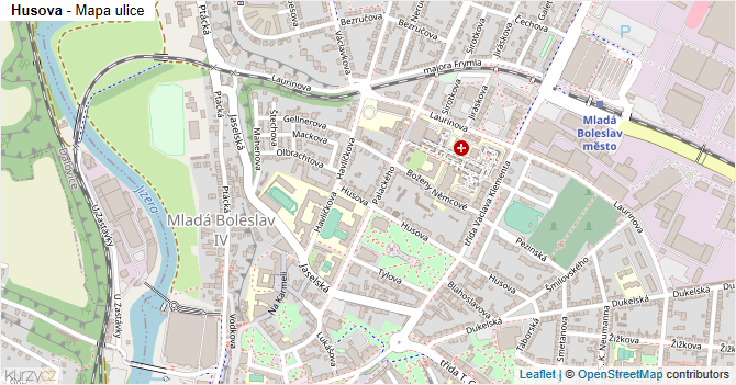 Husova - mapa ulice