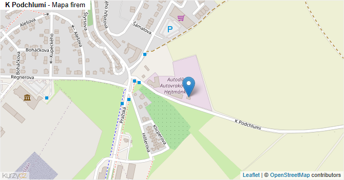 K Podchlumí - mapa firem