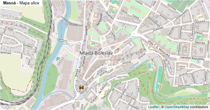 Masná - mapa ulice