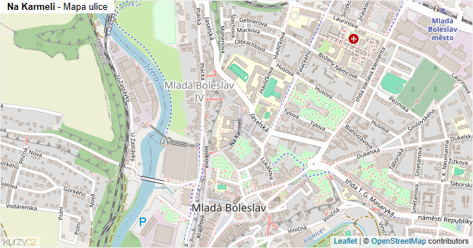Na Karmeli - mapa ulice
