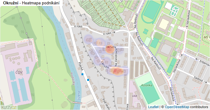 Okružní - mapa podnikání