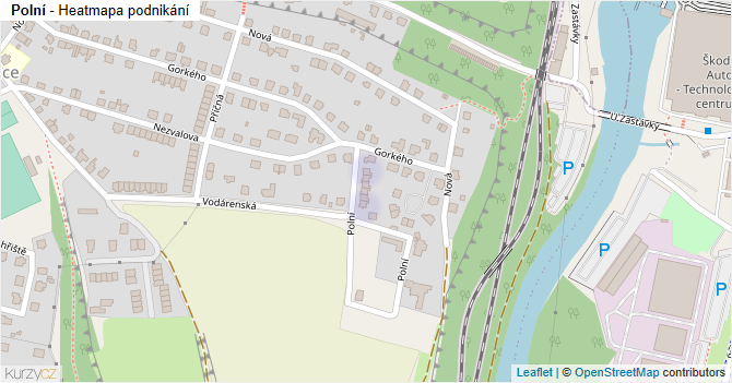 Polní - mapa podnikání