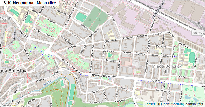 S. K. Neumanna - mapa ulice