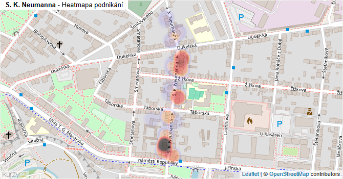 S. K. Neumanna - mapa podnikání
